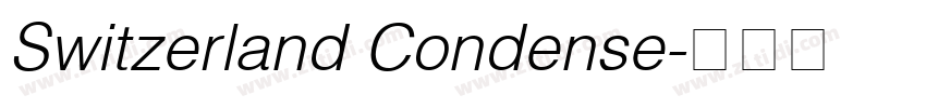 Switzerland Condense字体转换